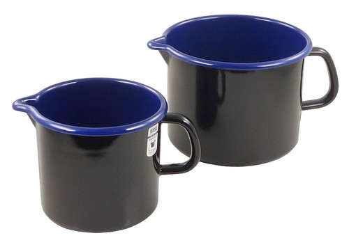 Milchtopf schwarz blau riess - milchtopf,