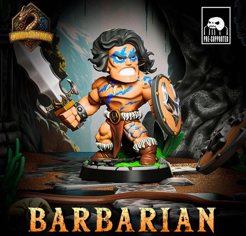 28mm barbarian chibi d - barbarian,