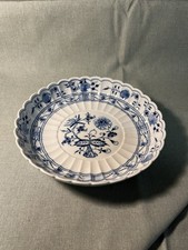 Meissen Zwiebelmuster tiefer Schale Teller – 1. Wahl – Ø 21,5 cm mit Abplatzer