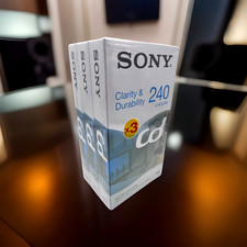 Sony CD 240 VHS Leerkassette - 4 Stunden Laufzeit - 3 Stück