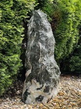 Quellstein Marmor Artik green 125cm Naturstein Gartenbrunnen Springbrunnen Set