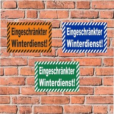 Schild Eingeschränkter