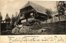 Old postcard Triberg farmhouse