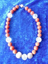 Kugelkette  , schöne, dicke Kette, Langer Austria Patent Ag 925 Schließe