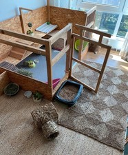 Kaninchen Hasen Gehege Stall