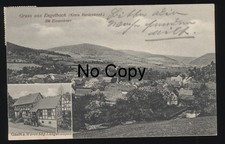#1618 AK Engelbach Biedenkopf Marburg-Biedenkopf m. Gasthaus Langensiepen 1925