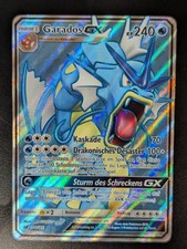 Pokemon Karte Garados GX 101/111 Aufziehen der Sturmröte Full Art Deutsch NM