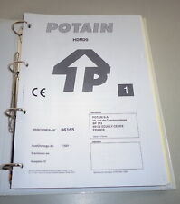 Betriebsanleitung + Teilekatalog / Parts list Potain Kran / crane HDM 20