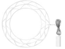 IKEA STRÅLA LED Pendelleuchte, 37 cm, batteriebetrieben / ringförmig weiß