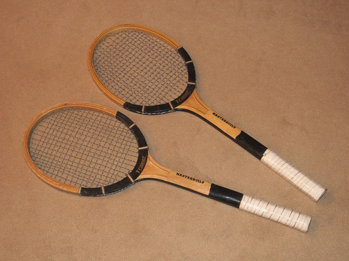 Paar tennisschläger - paar,