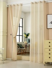 2er Set Ösenvorhänge