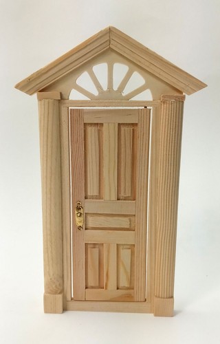 Miniatur tür aus holz - miniatur, zum