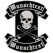 Rückenpatch m Wunschtext