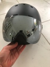 Helm Ski Alpin Black Crecvice Visier schwarz S M 54-57 cm