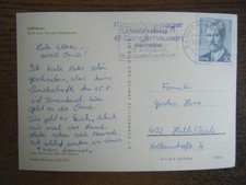 DDR Nebenstempel: Kinderferienlager VKM Leipzig - Sangerhausen Eschental