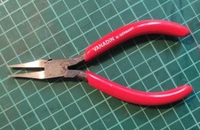 KNIPEX 37 21 125 Greifzange für Feinmechanik mit Kunststoff überzogen rot