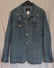 Jeansjacke mit Pailletten Größe 44