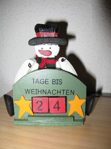 Adventskalender tisch - adventskalender,