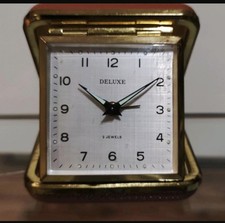 DELUXE 2 Jewels mechanischer Reisewecker Taschenwecker Wecker antik Reiseuhr