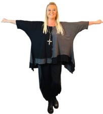 Lagenlook Zipfel-Tunika-Shirt