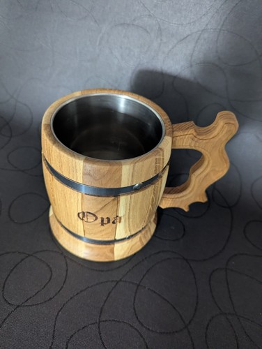 Holzbierkrug liter eiche - holzbierkrug,