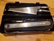 Clatronic Elektromesser EM 3702 edelstahl/schwarz, 120 Watt-Motor, Top Zustand 