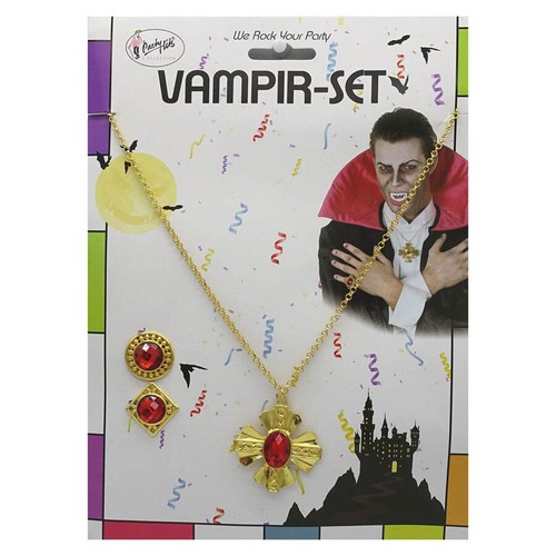 Vampir schmuck set kette - set, &