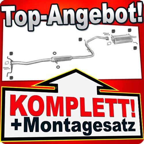 Auspuff für kia pride - für,
