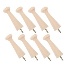  8 Stück Wandhaken aus Holz