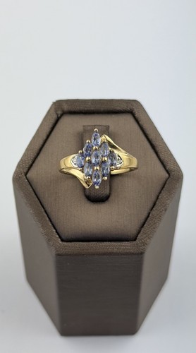 Tansanit und diamant ring - ring, kt