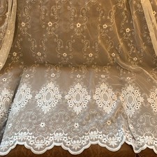 Antique TAMBOUR? LACE Curtain