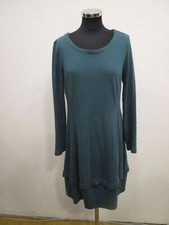 Consequent Sweatshirtkleid Kleid Langarm gepunktet grün Gr.38 (T328-08)