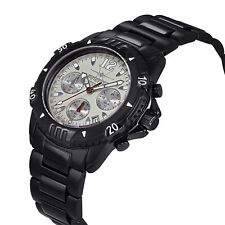 FIREFOX Herrenuhr Chronograph AIRFIGHTER SCHWARZ FFS02 silber 10 ATM wasserdicht