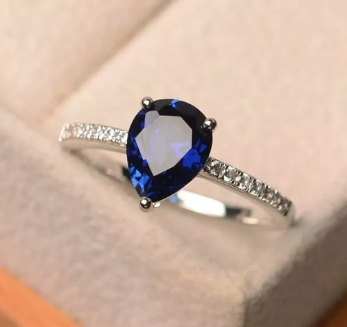 Echter blauer saphir - echter,