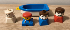 Lego Duplo Alt Classic Selten Rarität 4 Figuren Boot Katze Man Kind