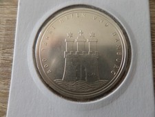 BRD 10 DM 1989 Silber 800 Jahre Hafen und Hamburg  Prägestätte J