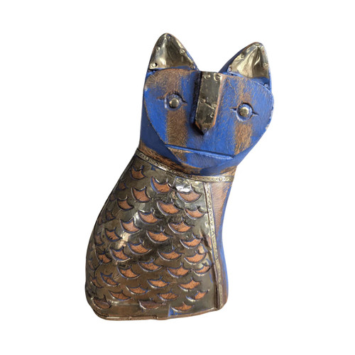 Skurrile holzkatze mit - holzkatze,