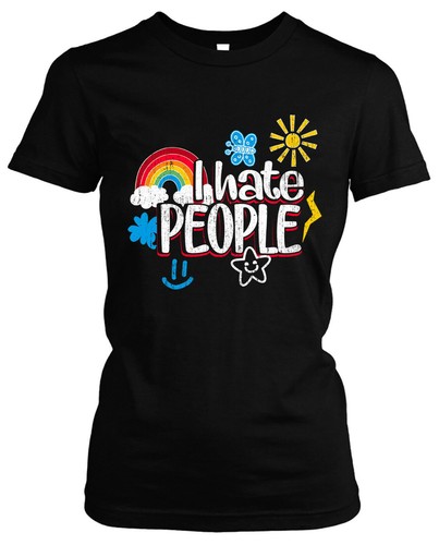Hate people damen girlie - i,