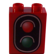 Lego Duplo Motivstein Ampel Verkehrsampel Eisenbahn 1x2x2 Bildstein 4066pb276