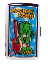 Champ® Mini Metall Zigarettenetui Motiv Sponge Bong The Buds 9 x 5,5 x 2 cm