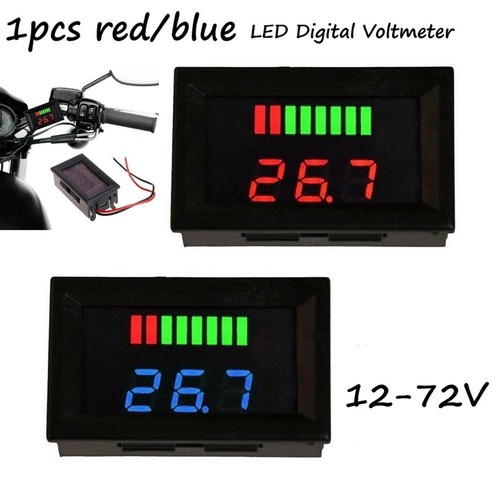 Led digital voltmeter batterie - led,