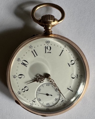 Antike taschenuhr 14k gold - taschenuhr,