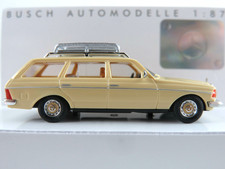 Busch 46815 MB W 123 T-Modell (1977) mit Dachgepäckträger 1:87/H0 NEU/OVP 
