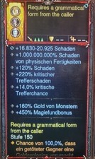 Diablo 3 - Nintendo Switch - Damage Ring - 450% Magiefundbonus - MODDED - SC/HC