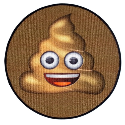 Smily emoji shit happens rund - happens,