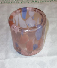 Windlicht - sehr schöne Farbe - rosa / lila - Glas - 13 x 11 cm - NP 24,--