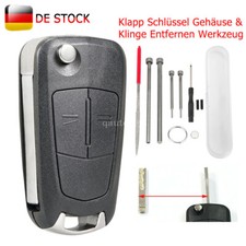 Klapp Schlüssel Gehäuse 2Tasten Opel Astra H Corsa D Tigra B Zafira B + Werkzeug