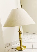 Stehlampe Vintage Retro Design Messing elegante Tischlampe Antik 70er 80er *TOP*