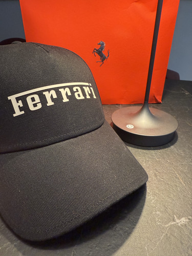 Ferrari cap schwarz - schwarz, mit