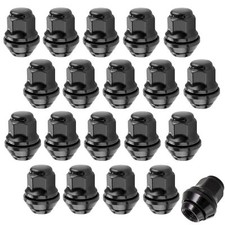 20 Radmuttern Muttern Schwarz M12x1,5 Kegel für ORIGINAL FORD Alufelgen